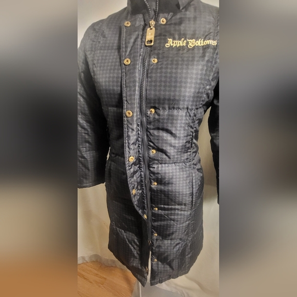 Apple Bottoms  Women puffer black jacket. Size M. - Picture 2 of 8